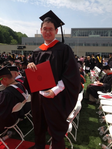Tony at his Master Graduation