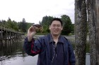 Tony Holding a Crab