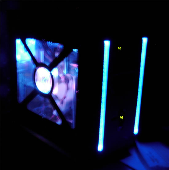 My computer in the dark