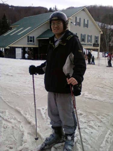 Tony Skiing for the First time