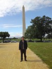 Tony in front of the Washington Monument